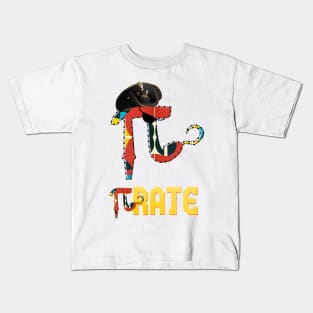 funny Pirate Pi Math Pi fun Kids T-Shirt